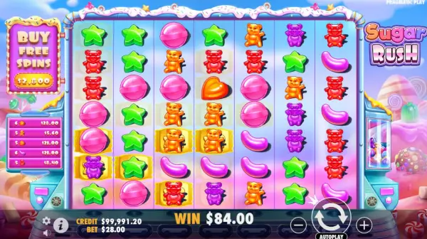 Демо режим слота Sugar Rush